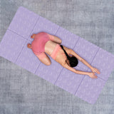 Maxbell Exercise Pilates Mat Gift Gymnastics Athletes Home Fitness Foldable Yoga Mat Deep Purple