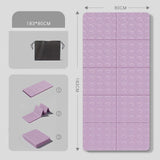 Maxbell Exercise Pilates Mat Gift Gymnastics Athletes Home Fitness Foldable Yoga Mat Purple