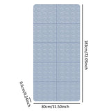 Maxbell Exercise Pilates Mat Gift Gymnastics Athletes Home Fitness Foldable Yoga Mat Blue