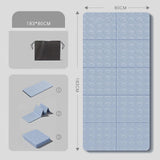 Maxbell Exercise Pilates Mat Gift Gymnastics Athletes Home Fitness Foldable Yoga Mat Blue