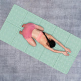 Maxbell Exercise Pilates Mat Gift Gymnastics Athletes Home Fitness Foldable Yoga Mat Green