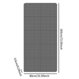 Maxbell Exercise Pilates Mat Gift Gymnastics Athletes Home Fitness Foldable Yoga Mat Gray