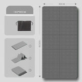 Maxbell Exercise Pilates Mat Gift Gymnastics Athletes Home Fitness Foldable Yoga Mat Gray