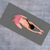 Maxbell Exercise Pilates Mat Gift Gymnastics Athletes Home Fitness Foldable Yoga Mat Gray