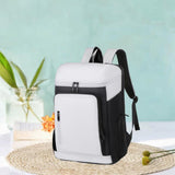 Maxbell Tennis Backpack Waterproof Oxford for Men Women for Outdoor Commuting Travel Black White