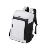 Maxbell Tennis Backpack Waterproof Oxford for Men Women for Outdoor Commuting Travel Black White