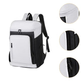 Maxbell Tennis Backpack Waterproof Oxford for Men Women for Outdoor Commuting Travel Black White