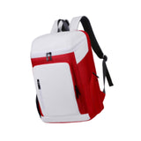 Maxbell Tennis Backpack Waterproof Oxford for Men Women for Outdoor Commuting Travel Red White