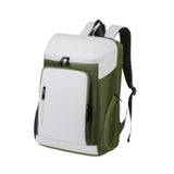 Maxbell Tennis Backpack Waterproof Oxford for Men Women for Outdoor Commuting Travel Green White