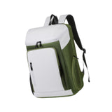 Maxbell Tennis Backpack Waterproof Oxford for Men Women for Outdoor Commuting Travel Green White