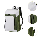 Maxbell Tennis Backpack Waterproof Oxford for Men Women for Outdoor Commuting Travel Green White