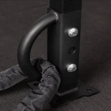 Maxbell Battle Rope Anchor Heavy Duty for Exercise Resistance Band Straps Three Side 18HoleDia