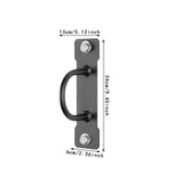 Maxbell Battle Rope Anchor Heavy Duty for Exercise Resistance Band Straps SingleSide 18HoleDia