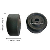 Maxbell 10Pcs Nylon Mobility Wheels Replacement for Fitness Equipment Easily Install 42x22mm