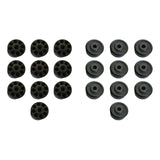 Maxbell 10Pcs Nylon Mobility Wheels Replacement for Fitness Equipment Easily Install 42x22mm