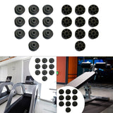 Maxbell 10Pcs Nylon Mobility Wheels Replacement for Fitness Equipment Easily Install 42x22mm
