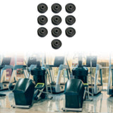 Maxbell 10Pcs Nylon Mobility Wheels Replacement for Fitness Equipment Easily Install 42x22mm