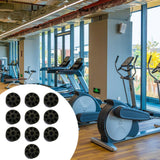 Maxbell 10Pcs Nylon Mobility Wheels Replacement for Fitness Equipment Easily Install 38x32mm
