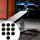 Maxbell 10Pcs Nylon Mobility Wheels Replacement for Fitness Equipment Easily Install 38x32mm