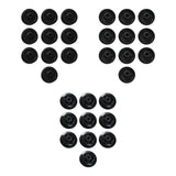 Maxbell 10 Pieces Nylon Mobility Wheels Kit Replacement for Ellipticals Multipurpose 53x21mm