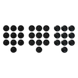 Maxbell 10 Pieces Nylon Mobility Wheels Kit Replacement for Ellipticals Multipurpose 53x21mm