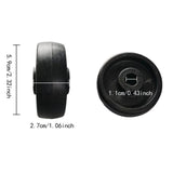 Maxbell 10 Pieces Nylon Mobility Wheels Kit Replacement for Ellipticals Multipurpose 59x27mm