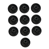 Maxbell 10 Pieces Nylon Mobility Wheels Kit Replacement for Ellipticals Multipurpose 59x27mm