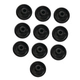 Maxbell 10 Pieces Nylon Mobility Wheels Kit Replacement for Ellipticals Multipurpose 59x27mm