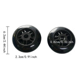 Maxbell 10 Pieces Nylon Mobility Wheels Kit Replacement for Ellipticals Multipurpose 62x23mm