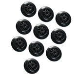 Maxbell 10 Pieces Nylon Mobility Wheels Kit Replacement for Ellipticals Multipurpose 62x23mm