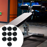 Maxbell 10 Pieces Nylon Mobility Wheels Kit Replacement for Ellipticals Multipurpose 62x23mm