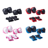 Maxbell Knee and Elbow Pads Wrist Guards for Skateboarding Skiing Outdoor Activities Black