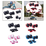 Maxbell Knee and Elbow Pads Wrist Guards for Skateboarding Skiing Outdoor Activities Black