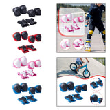 Maxbell Knee and Elbow Pads Wrist Guards for Skateboarding Skiing Outdoor Activities Black
