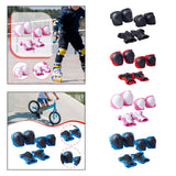 Maxbell Knee and Elbow Pads Wrist Guards for Skateboarding Skiing Outdoor Activities Black