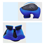 Maxbell Knee and Elbow Pads Wrist Guards for Skateboarding Skiing Outdoor Activities Black