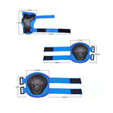 Maxbell Knee and Elbow Pads Wrist Guards for Skateboarding Skiing Outdoor Activities Black