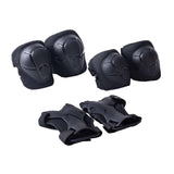 Maxbell Knee and Elbow Pads Wrist Guards for Skateboarding Skiing Outdoor Activities Black