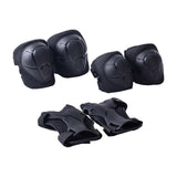 Maxbell Knee and Elbow Pads Wrist Guards for Skateboarding Skiing Outdoor Activities Black