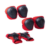 Maxbell Knee and Elbow Pads Wrist Guards for Skateboarding Skiing Outdoor Activities Red