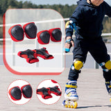 Maxbell Knee and Elbow Pads Wrist Guards for Skateboarding Skiing Outdoor Activities Red