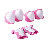 Maxbell Knee and Elbow Pads Wrist Guards for Skateboarding Skiing Outdoor Activities Pink