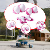 Maxbell Knee and Elbow Pads Wrist Guards for Skateboarding Skiing Outdoor Activities Pink