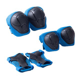 Maxbell Knee and Elbow Pads Wrist Guards for Skateboarding Skiing Outdoor Activities Blue
