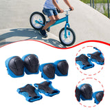 Maxbell Knee and Elbow Pads Wrist Guards for Skateboarding Skiing Outdoor Activities Blue