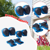 Maxbell Knee and Elbow Pads Wrist Guards for Skateboarding Skiing Outdoor Activities Blue