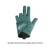 Maxbell 3 Fingers Billiard Glove Anti Slip Snooker Glove for Playing Training Sports Green M