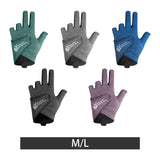 Maxbell 3 Fingers Billiard Glove Anti Slip Snooker Glove for Playing Training Sports Green M
