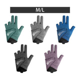 Maxbell 3 Fingers Billiard Glove Anti Slip Snooker Glove for Playing Training Sports Green M