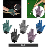 Maxbell 3 Fingers Billiard Glove Anti Slip Snooker Glove for Playing Training Sports Green M